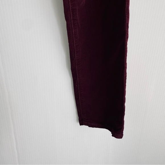 AG Adriano Goldschmied Women's Deep Red corduroy Skinny pants the legging super - Picture 4 of 8